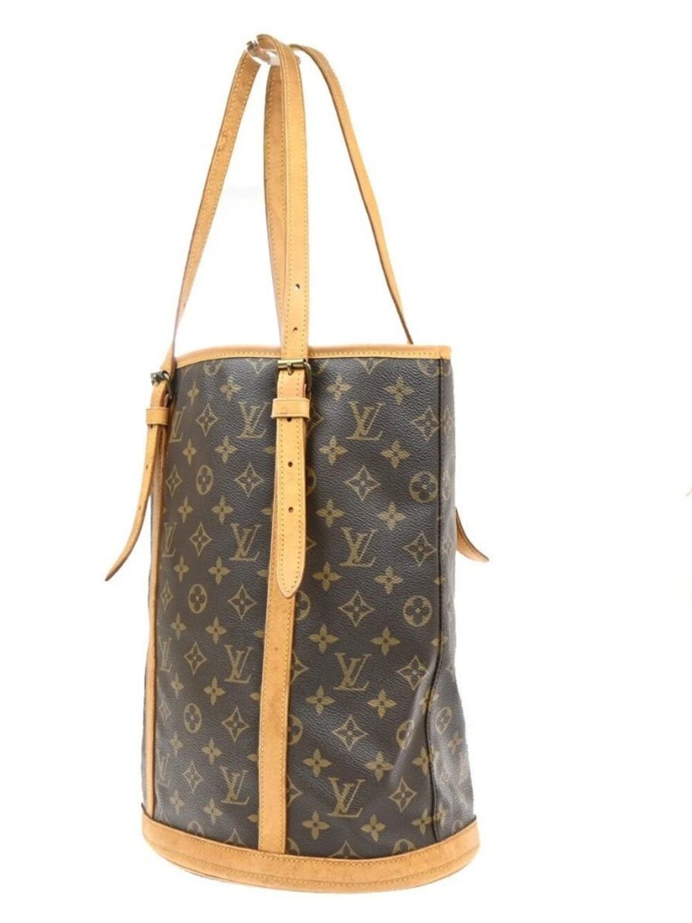 LOUIS VUITTON BUCKET GM Shoulder Tote Bag Monogram Leather Brown M42236 89MA672 - Picture 3 of 15